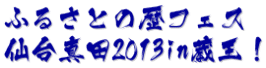 ふるさとの歴フェス 仙台真田2013in蔵王！